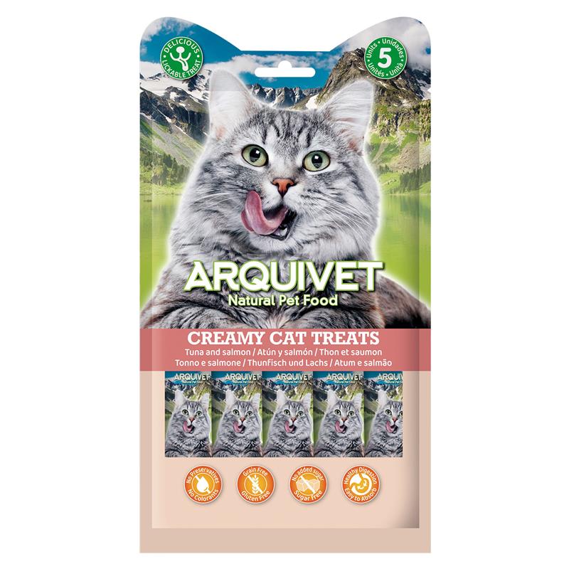arquivet creamy cat tube saumon thon