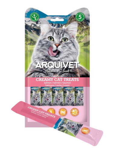 arquivet creamy cat treats chat saumon