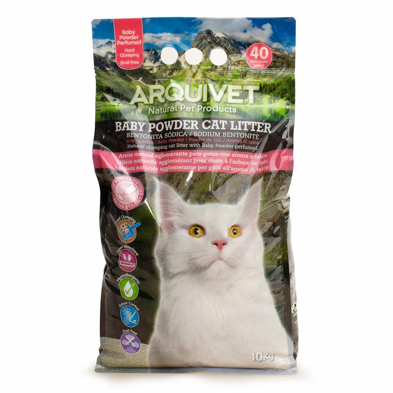 litière arquivet talc baby powder 10kg