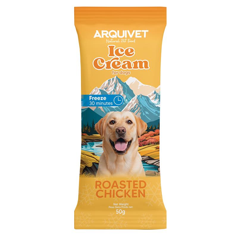 creme glacee chien poulet roti