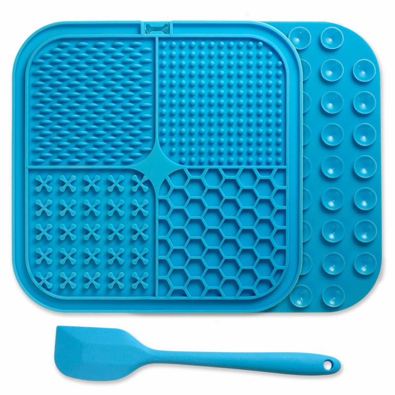 tapis-lecher-et-spatule-coloris-bleu-20x20cm