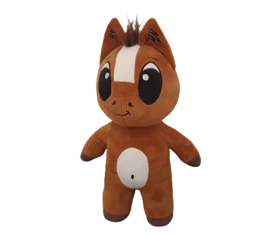 Peluche chien Qaval cheval