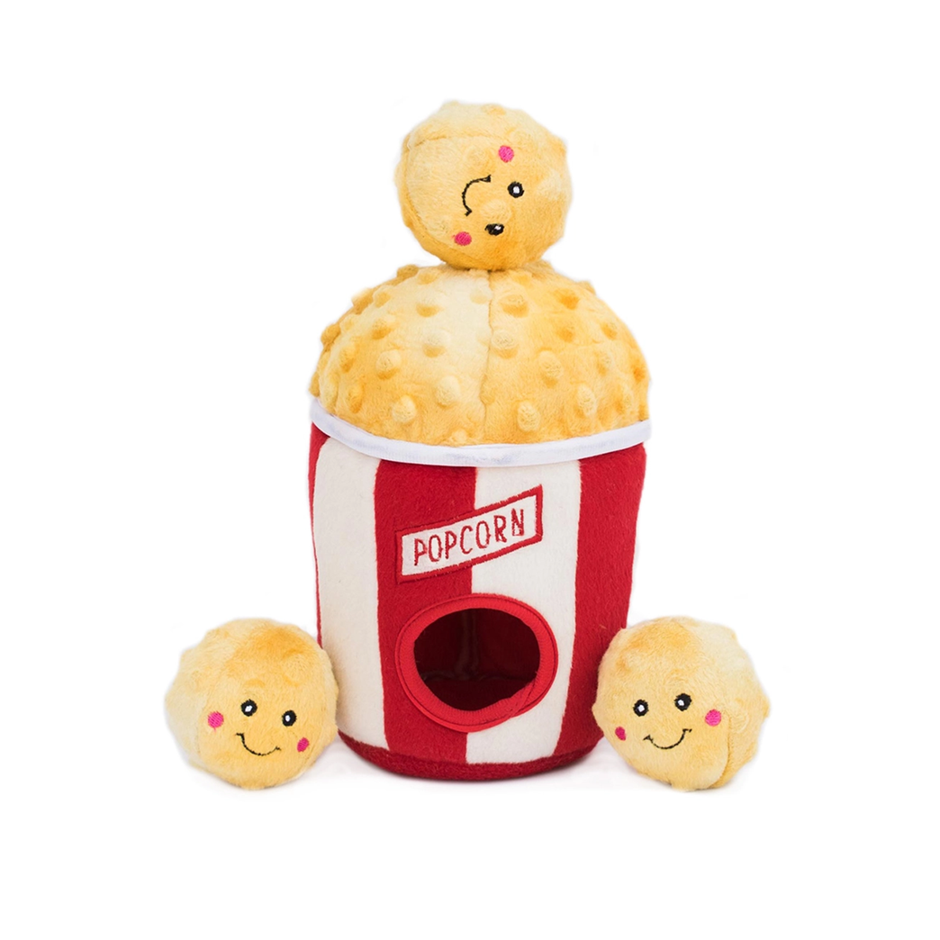 Zippy Burrow - Seau à pop-corn - peluche de fouille pour chien