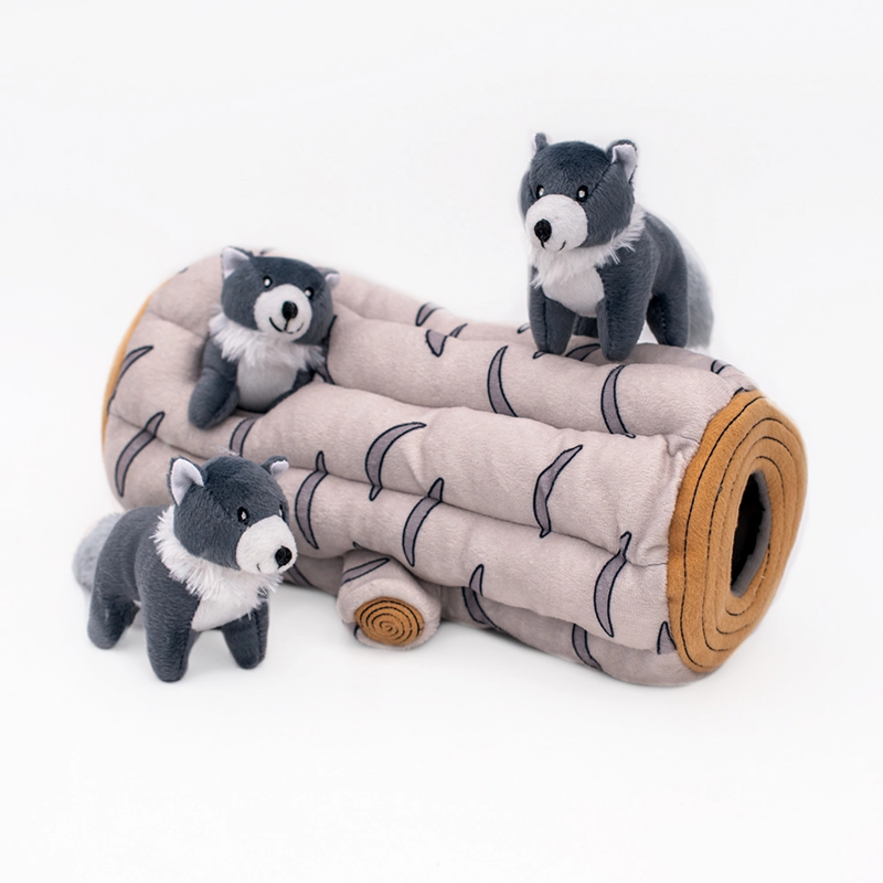 Zippy Paws Burrow arctic wolf