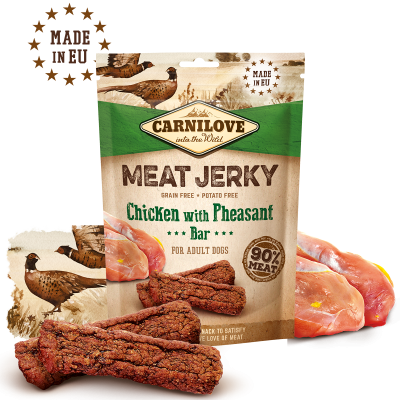 carnilove meat jerky chicken pheasant