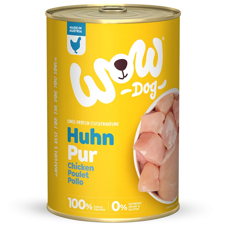 Patée Wow Poulet Pur 400gr