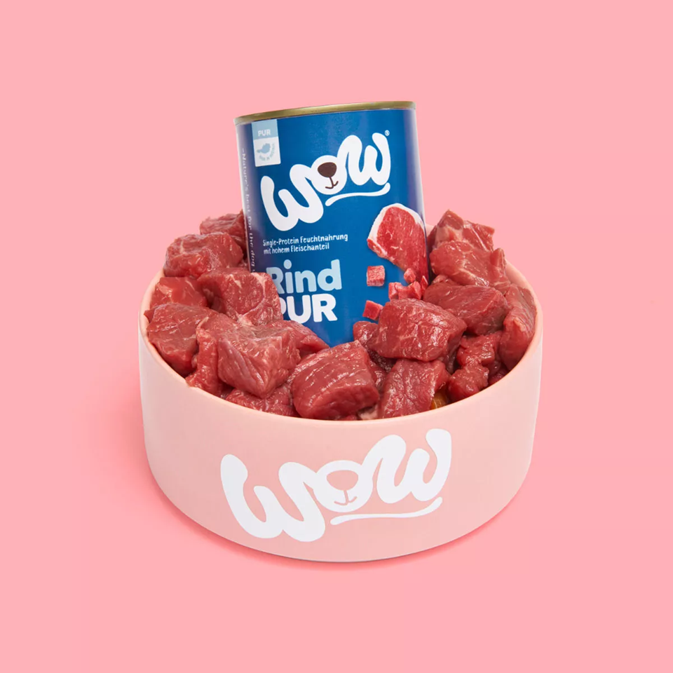 Patée Wow boeuf pur adult 400gr