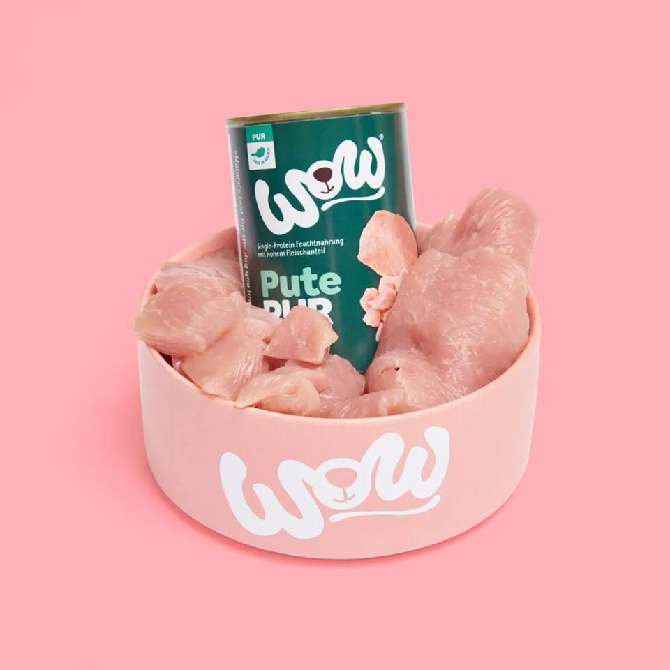 Patée Wow dinde pur 400gr