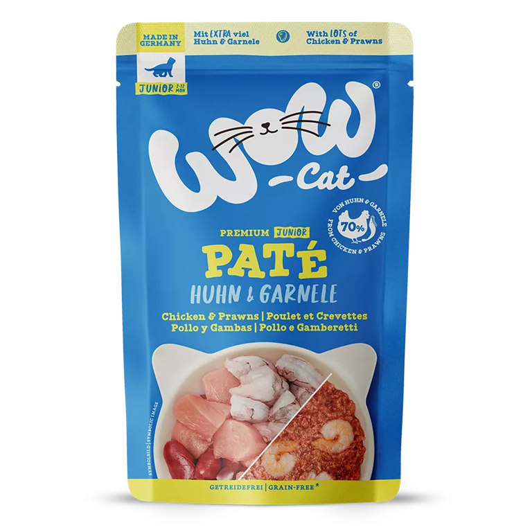 Wow paté chaton poulet crevette 125gr