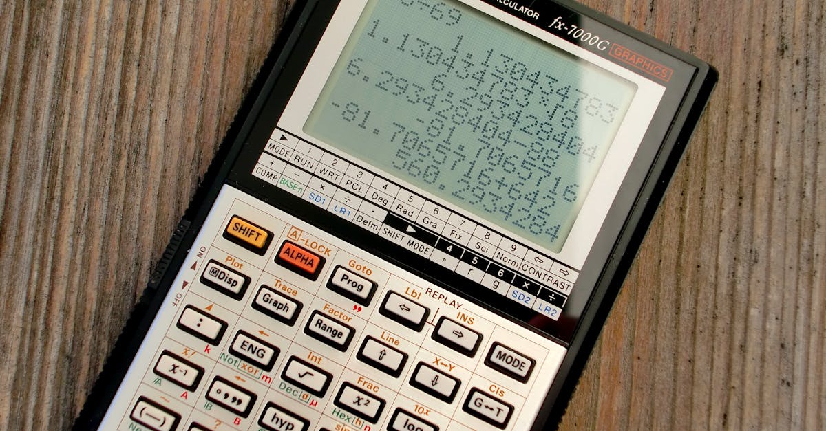 calculatrice scientifique casio noir et gris montrant la formule