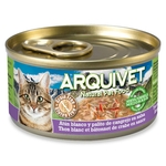 Patée chat arquivet thon blanc et crabe