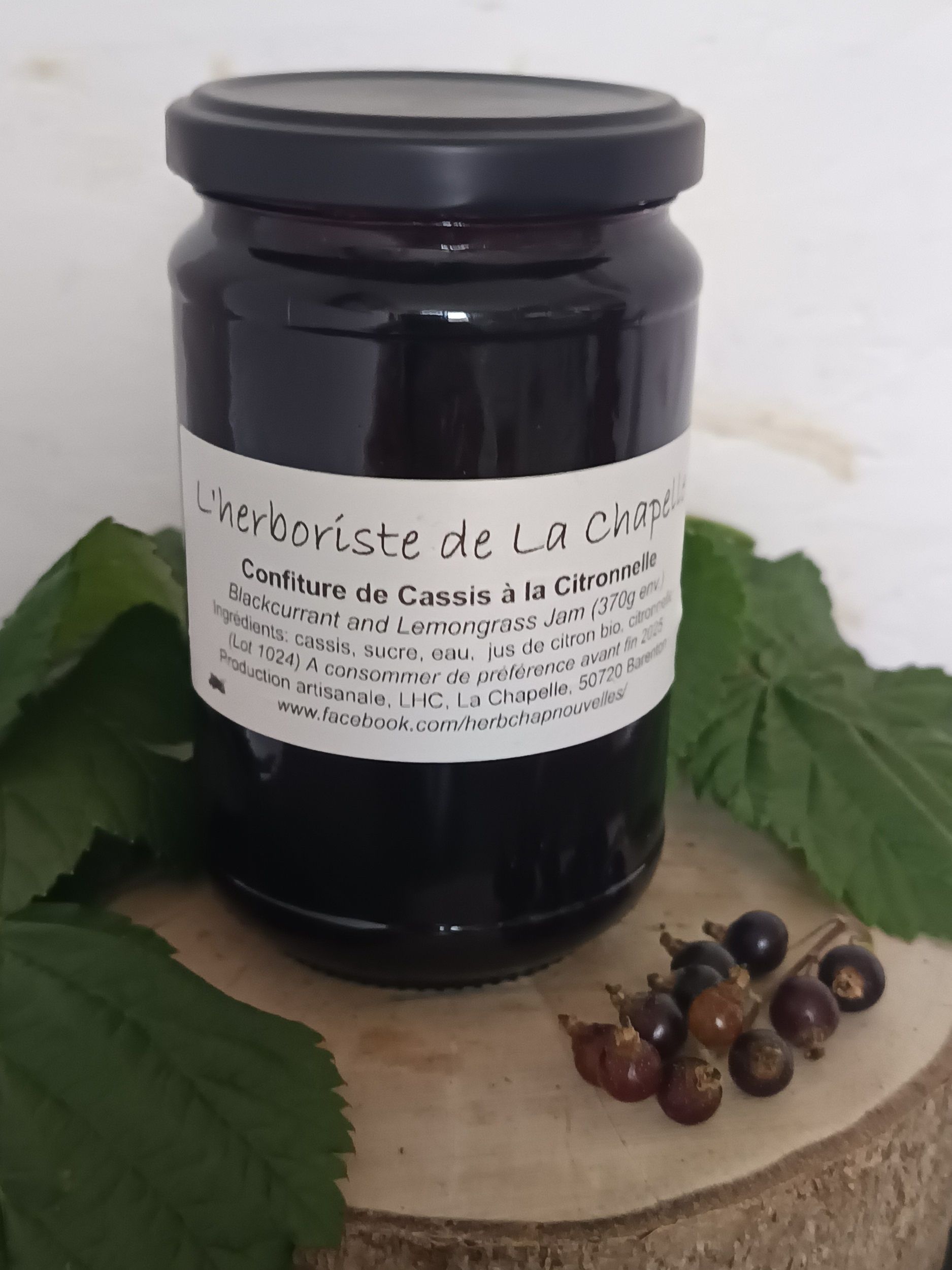 AR00024-2 - Confiture Cassis Citronnelle 340g