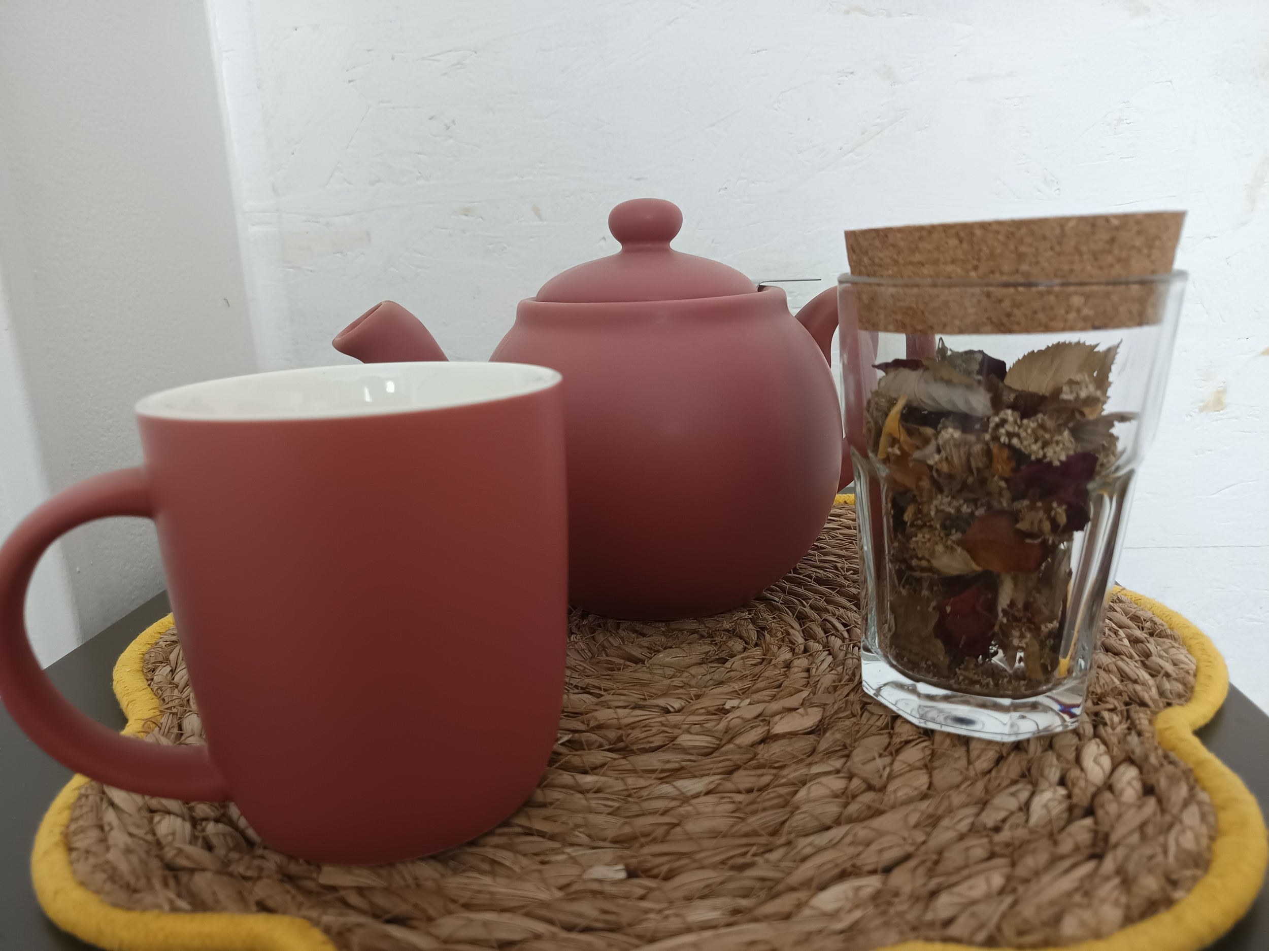 14 ROS-01 - Théière rose terracotta