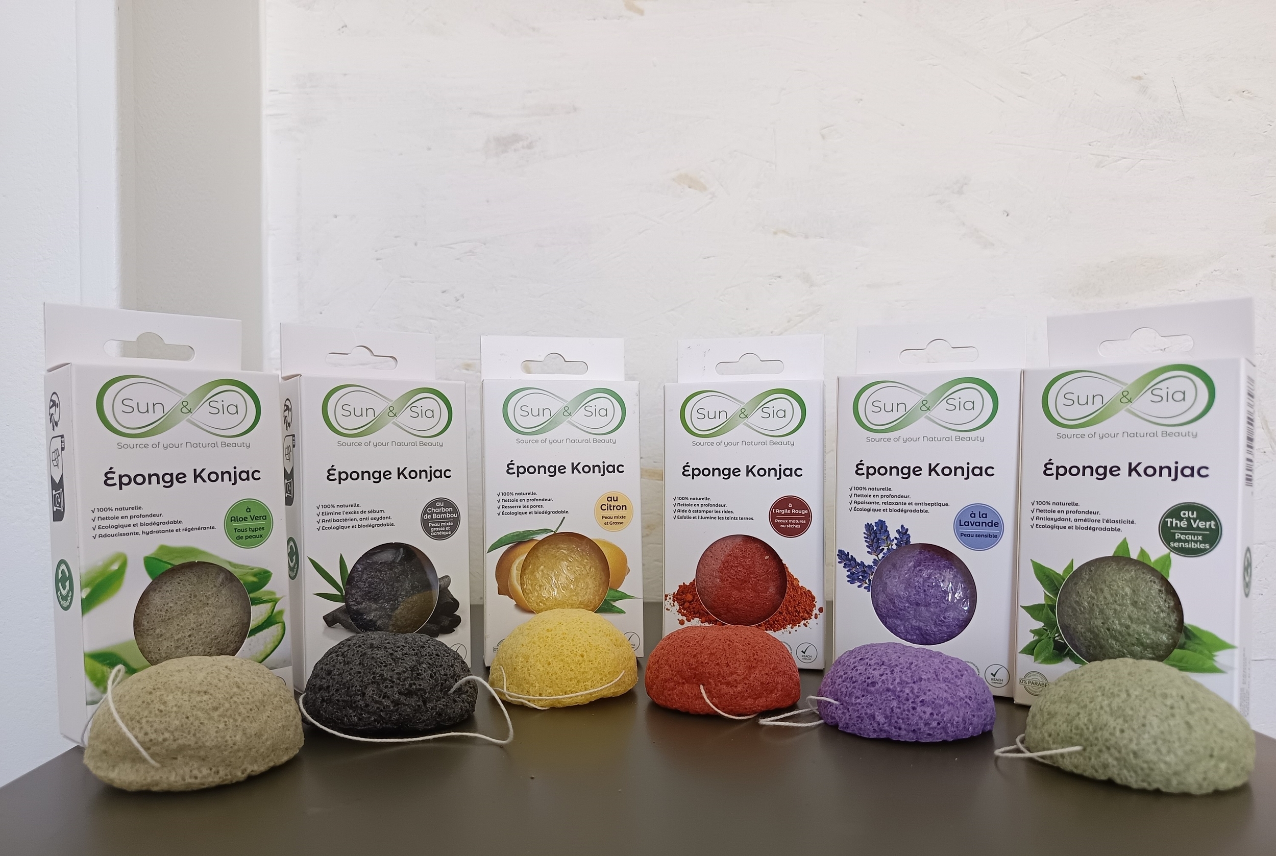 Eponges Konjac Visage