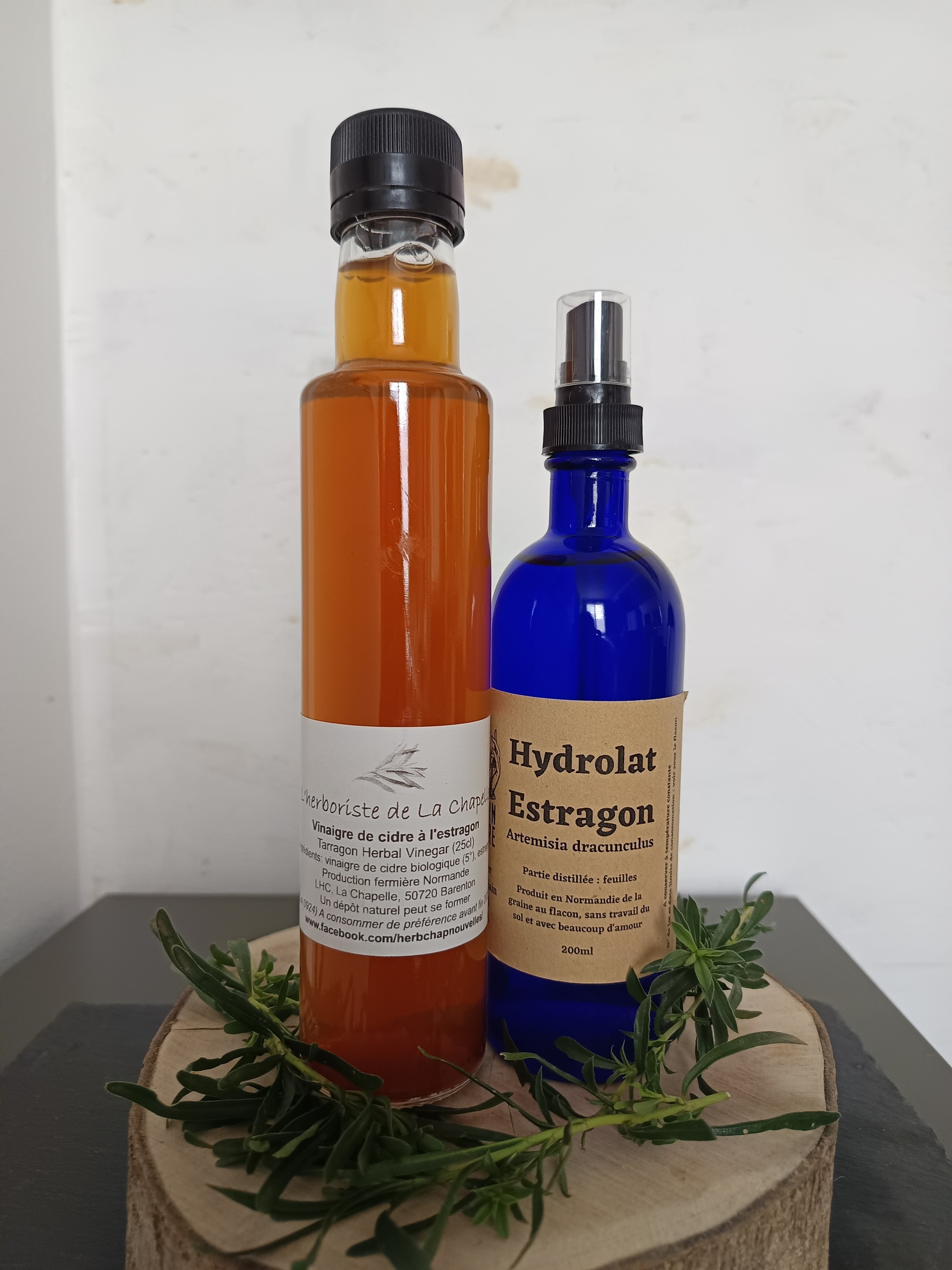 Hydrolat et vinaigre destragon