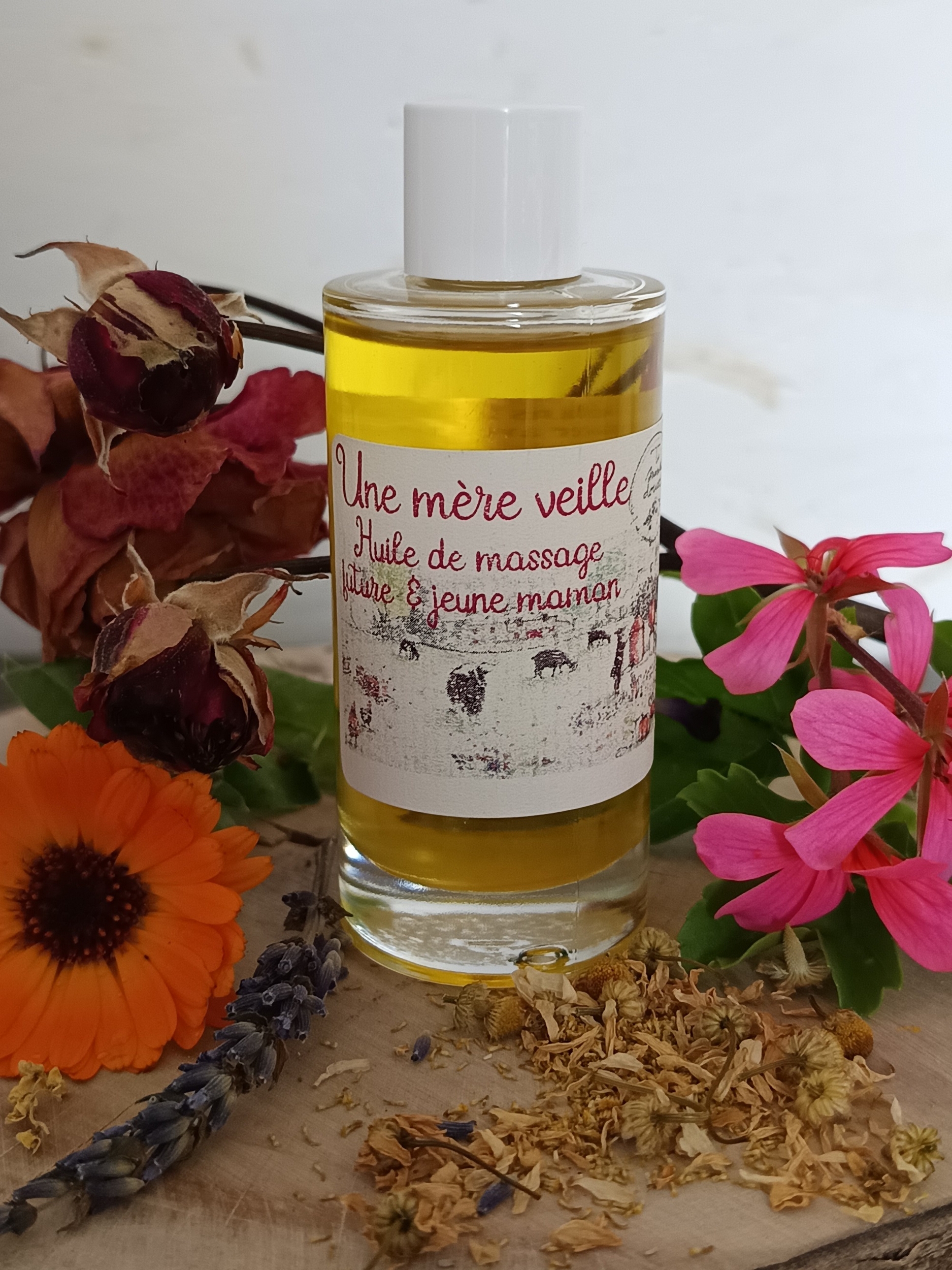HM8-02 - Huile de massage attente bébé