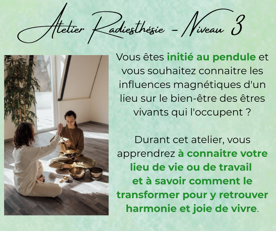 Radiesthésie Atelier Niveau 3