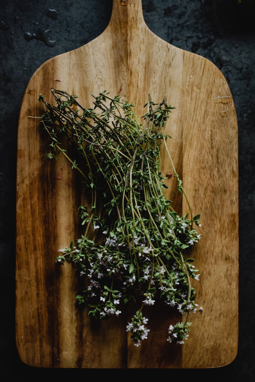Plante Verte Sur Table En Bois Marron