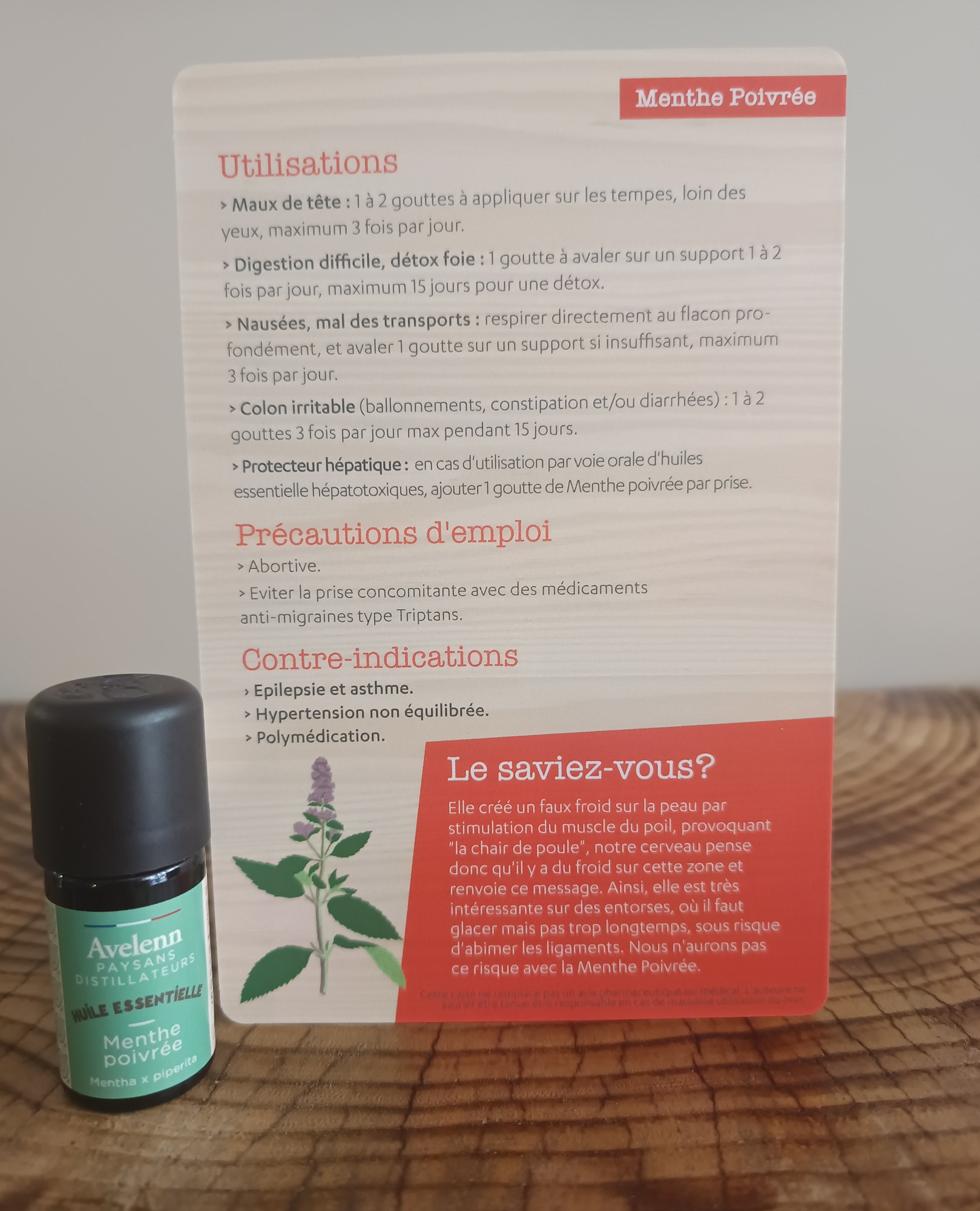 ACC007-03- Carte Menthe Poivrée