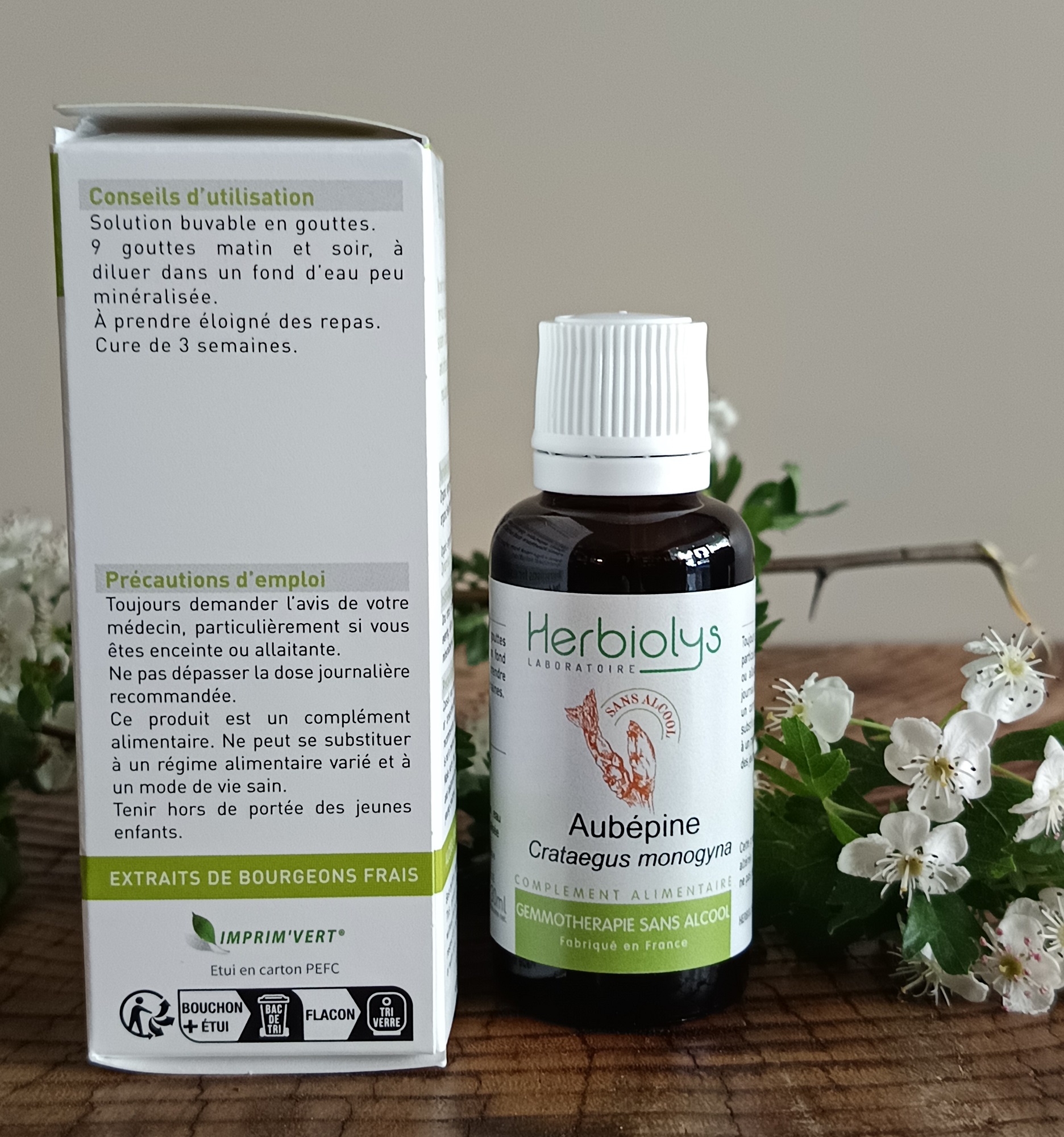 00005611-04 - Macérat Aubépine sans alcool 30 ml