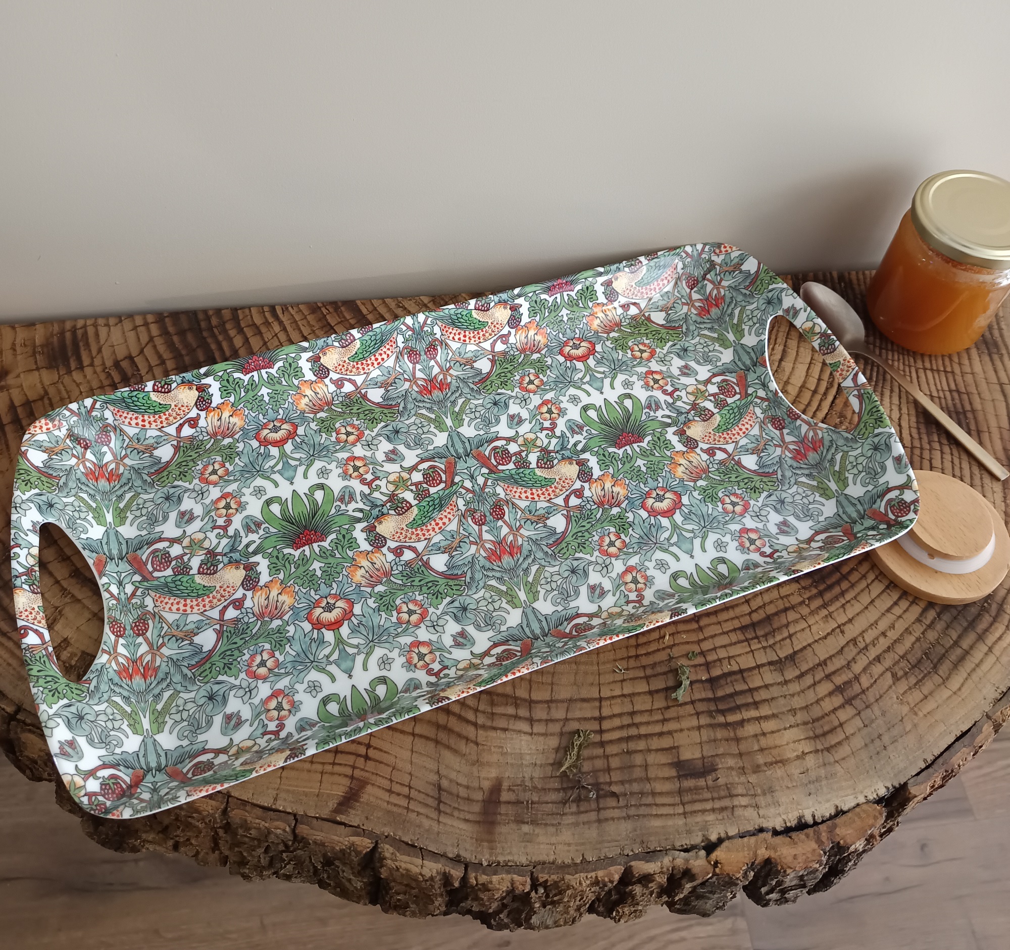T1_8596170-02 - Plateau 45x20 cm Strawberry Thief