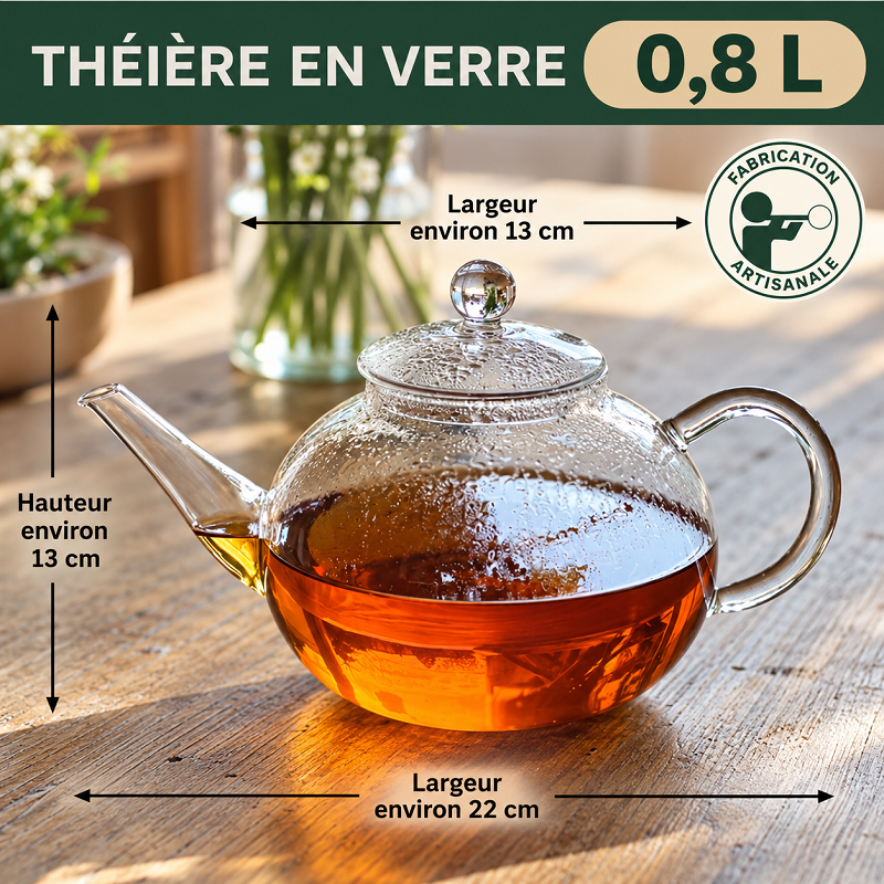 Theière translucide 0.8L - 3