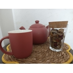 14 ROS-01 - Théière rose terracotta