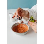 Photos gratuites de argile orange, aromathérapie, arrière-plan bleu