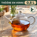 Theière translucide 0.8L - 3