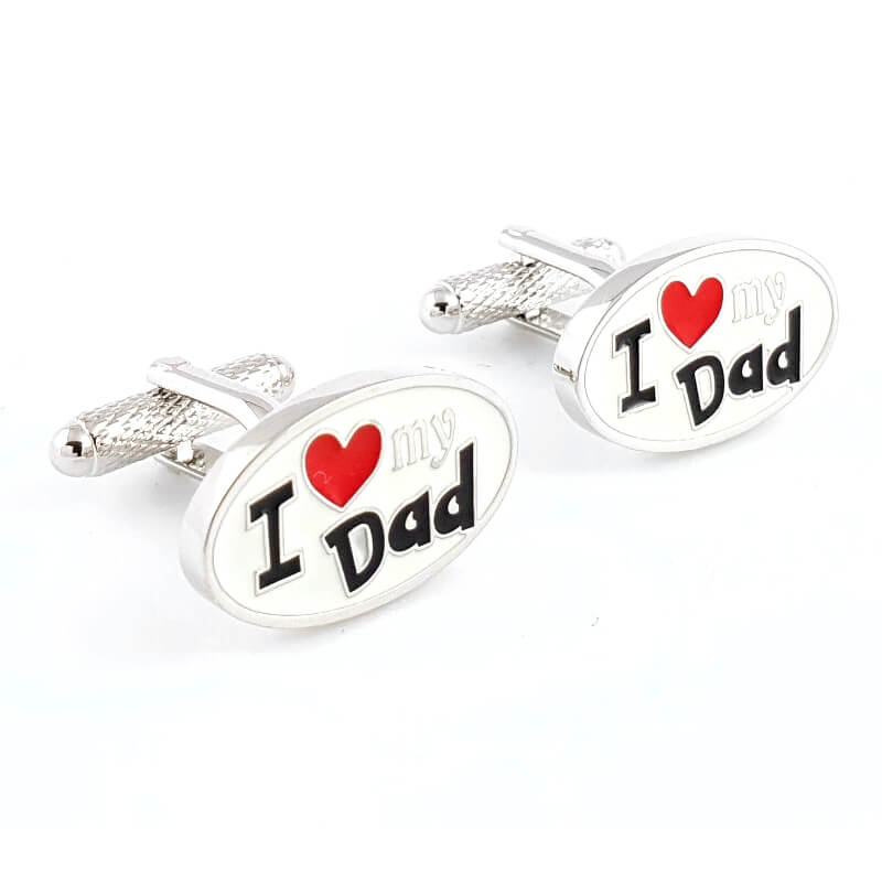 Bouton-de-manchette-ovale-I-love-my-dad-Jaime-mon-père-image-un