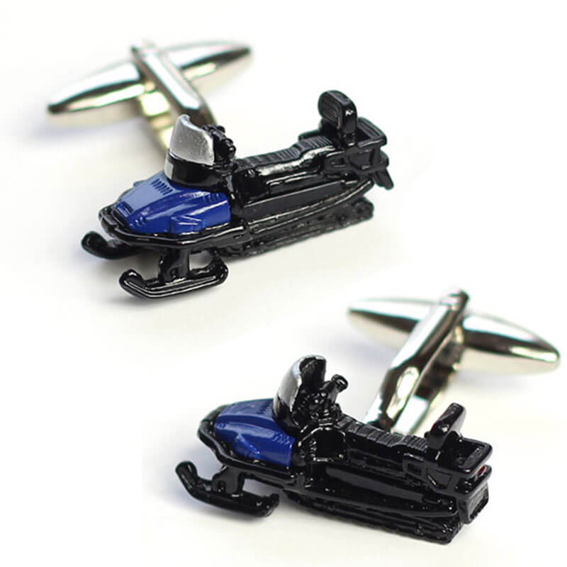 Boutons-de-manchette-Motoneige-Scooter-des-neiges-1