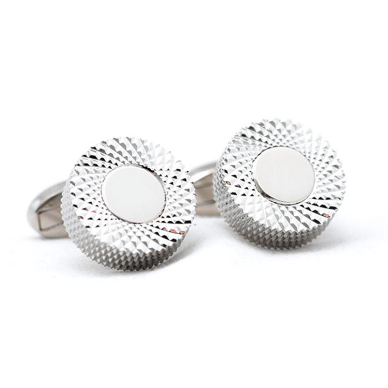 Boutons-de-manchette-rond-anneau-dévissable-couleur-argent-1
