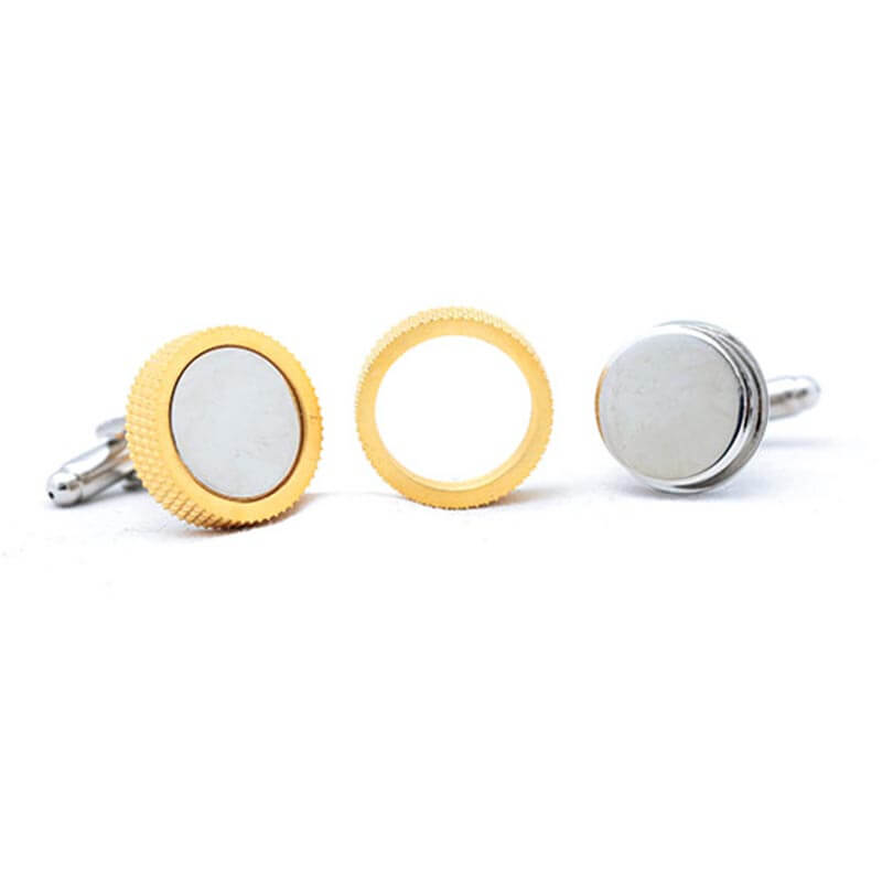Boutons-de-manchette-Rond-dévissable-couleur-or-5