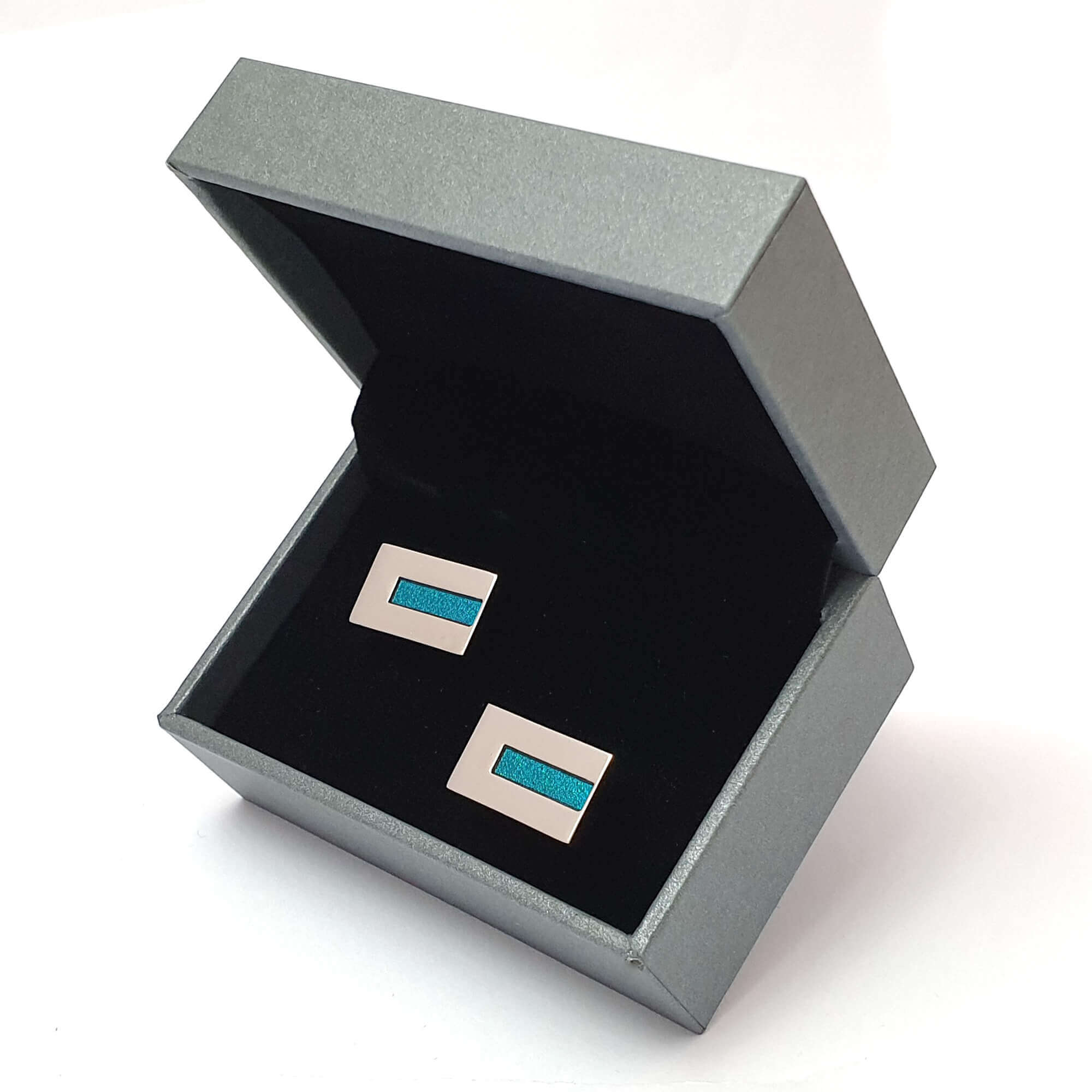 06-boutons-de-manchette-rectangle-avec-bande-bleue-ecrin