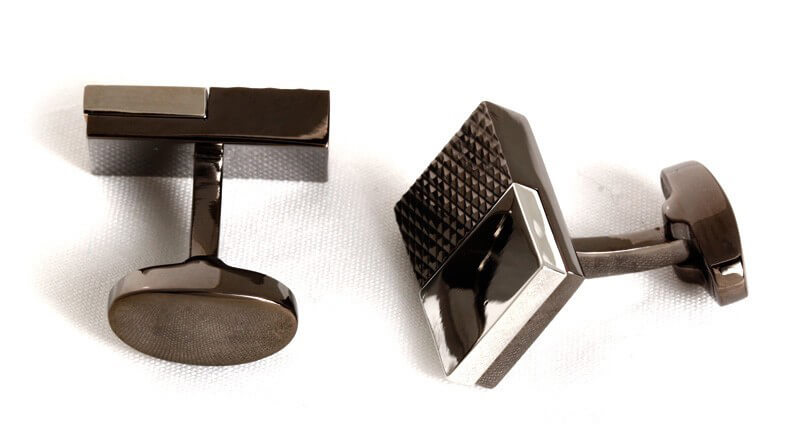 Bouton-de-manchette-rectangle-de-couleur-noire-et-argent-3