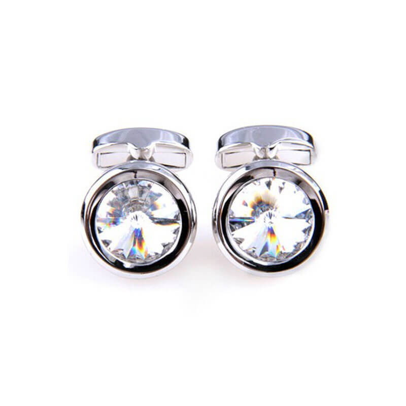 Boutons-de-manchette-rond-de-couleur-argent-serti-dun-diamant-blanc-1