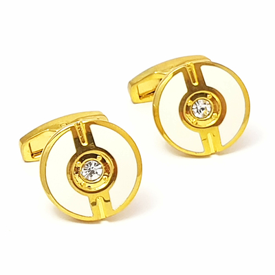 01-boutons-de-manchette-rond-couleur-or-jaune-blanche-face