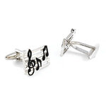 Boutons-de-manchette-note-de-musique-sur-portée-musicale-image-deux