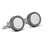 Boutons-de-manchette-Rond-anneau-dévissable-couleur-noir-1