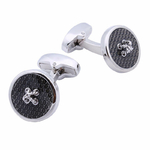 Boutons-de-manchette-rond-bleu-reproduction-de-bouton-de-couture-2