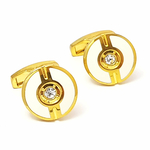 01-boutons-de-manchette-rond-couleur-or-jaune-blanche-face