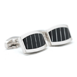 Bouton-de-manchette-rectangle-de-couleur-argent-et-noir-à-rayures-1