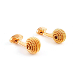 Bouton-de-manchette-boule-en-forme-d'escargot-de-couleur-or-rose-1