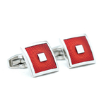 Bouton-de-manchette-carré-de-couleur-rouge-1