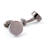 Boutons-de-manchette-rond-de-couleur-noire-2