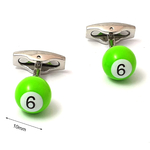 02-bille-de-billard-vert-numero-six-dimensions