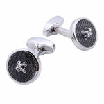 Boutons-de-manchette-ronds-noirs-reproduction-de-boutons-de-couture-2
