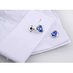 Boutons-de-manchette-ronde-de-couleur-argent-serti-dun-diamant-bleu-ciel-4