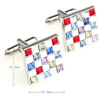 boutons-de-manchette-damier-cristal-multicolore-rouge-bleu-rose-jaune-4