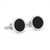 Bouton-de-manchette-de-forme-héxagonale-couleur-argent-et-noire-1